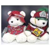 Sant Bear Pair 1993 & 1997 Plush Teddy Bears