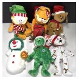 Ty Beanie Babies Christmas Lot of Six