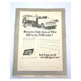 Ford 1952 Original #469 J. Walter Thompson Car Ad