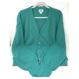 Vintage Izod Lacoste Crocodile Cardigan Sweater