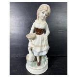 Lenwile Ardalt Girl Feeding Duck Porcelain