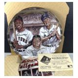 Willie, Mickey & Duke Baseball Collector Plate