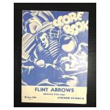 Flint Arrows Score Book Atwood Stadium