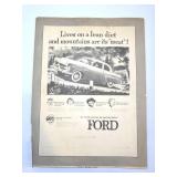 Ford 1952 Original #477 J. Walter Thompson Car Ad