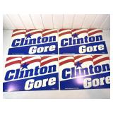 Original Clinton Gore 1992 Campaign Signs Lot of 4
