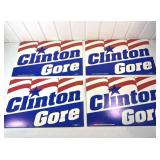 Original Clinton Gore 1992 Campaign Signs Lot of 4
