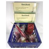 Christmas Candles & Lights In Farm Maid Milk Crate