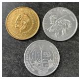 Souvenir Tokens Worlds Fair Freedom Dollar