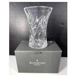Waterford Crystal Cut Glass Vase In Box