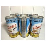 Six-Pack Empty Firewater Wild West Soda Cans