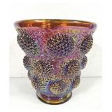 Fenton Glass Les Cabochons Carnival Vase
