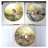 Royal Doulton River Bank & Otter Plates Trio
