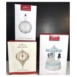 Hallmark (3) Keepsake Christmas Ornaments Trio