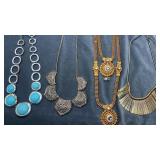 Collection of fashion necklaces.