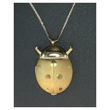 Vintage Jufrex Lady Bug Watch Pendant