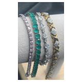 925 silver bracelet collection 48g