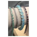 925 silver bracelets 52.1g