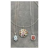 925 silver necklaces. 14-18?21.3g