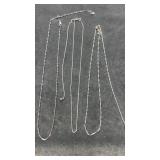 925 silver adjustable chains 8.9g