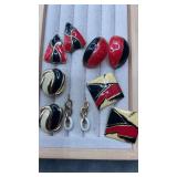 Collection of pierced earrings