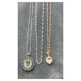 925 silver necklaces  11.7go