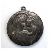 Sterling Silver Religious Devotional Medal