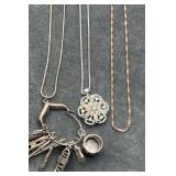 925 silver necklaces 18-20ï¿½.  Music Charms not