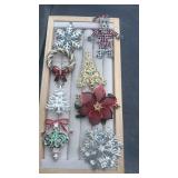 Christmas brooch collection