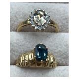 14k gold rings. Size 5. 4.6g