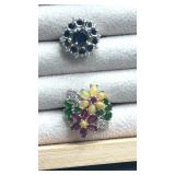 925 silver rings.  Size 4. 10g