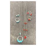 925 silver jewelry sets. Rings size 5 , 18.1g