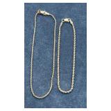 14k & 585 Gold Bracelets  4.3g