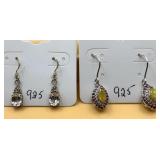 Pierced earring stamped 925