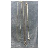 14k GF 16ï¿½ chain w/gold tone chain charm and
