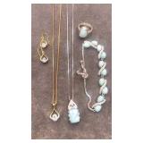 925 silver jewelry sets.  Ring size 5. 18ï¿½