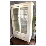Modern Lighted Display/Curio Cabinet-2 sliding