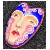 Sergio Bustamante Mask Face Brooch