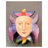 Sergio Bustamante Sterling Silver Mask Bird