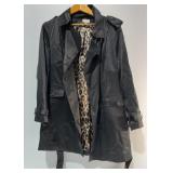 Joan Rivers Black Trench Coat Size 1X