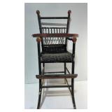 Antique Childï¿½s Wicker High Chair 40ï¿½ tall