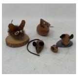 Handcrafted Woodland Animal Figurines