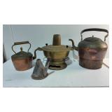 Antique Copper & Brass Kitchenware Group