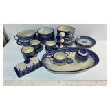 Dï¿½Casa Mexican Blue & White Pottery Set