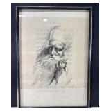 Ozz Franca Rabbi Prayers Shabbat Litho Print