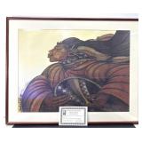 Charles Bibbs Cloak And Shield Print w/ COA