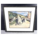 Framed Impressionist Street Scene Print