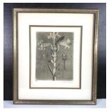 Brigitte Coudrain Signed Herbier Etching