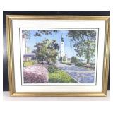 Pierre Bittar Signed Print Grosse Point Yacht Club