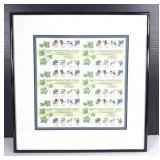 Canadian Philatelic Exhibition Stamp Sheet Framed