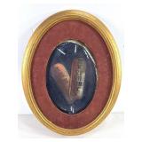 Ten Commandments Glass Plaque Framed